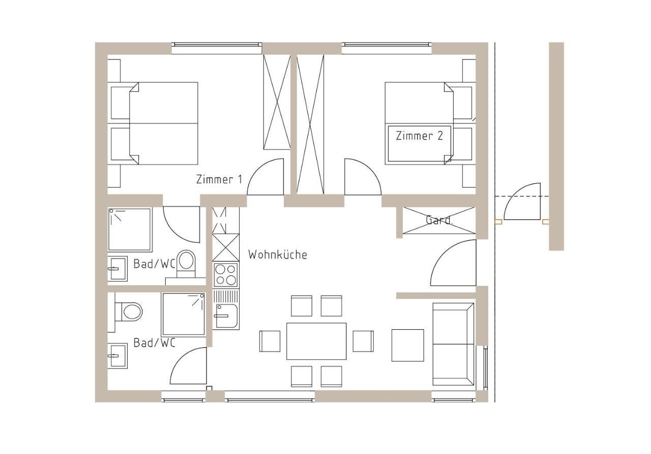 Apartamento Apart Jasmin Tux Exterior foto